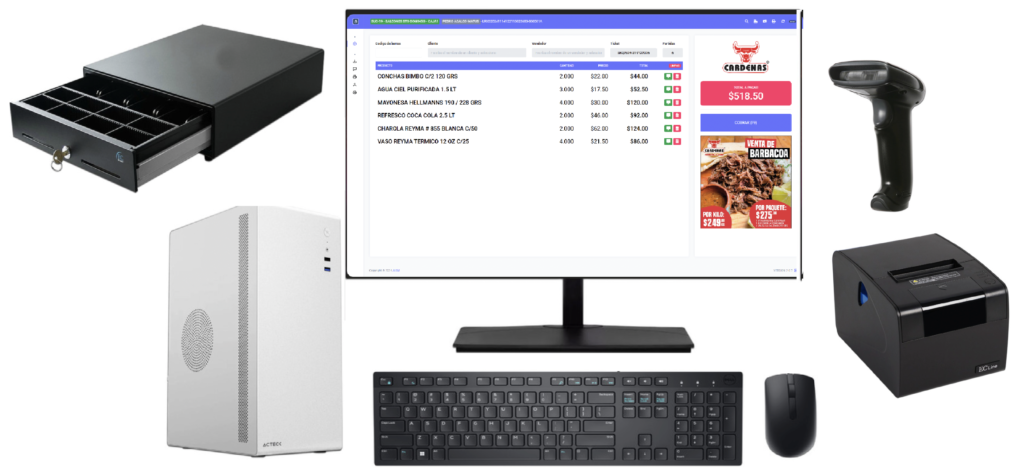 Punto de venta completo auwi